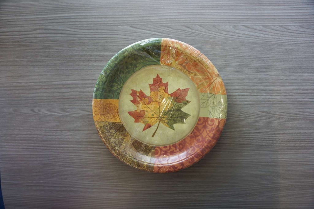 Thanksgiving dinner paper plates