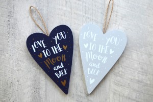 Valentines Gifts under $25 - love you to the moon and back sign